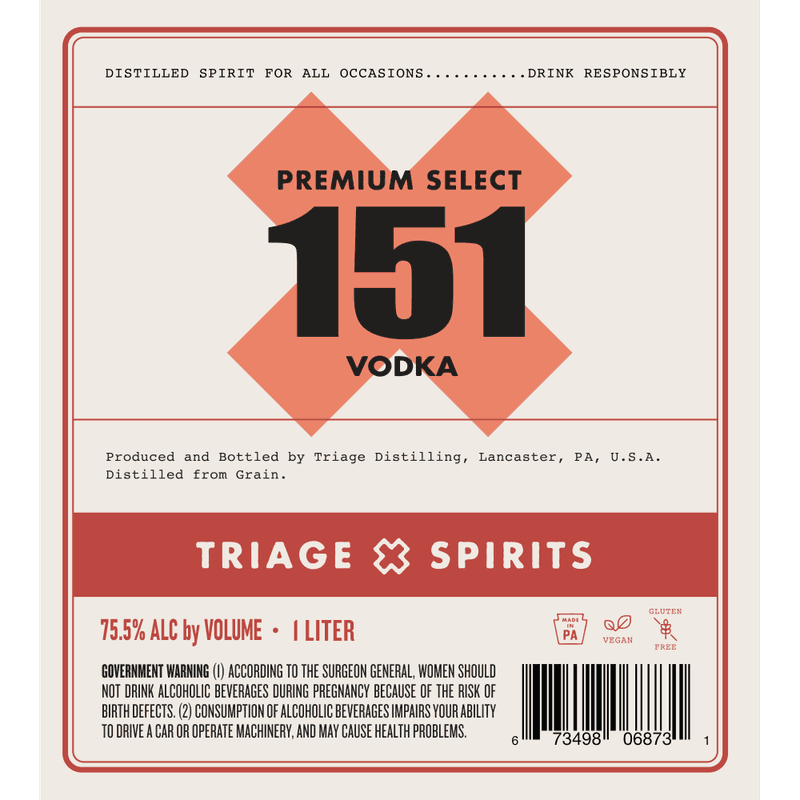 151 Vodka label