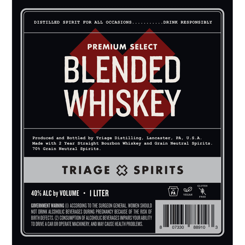 Blended Whiskey label