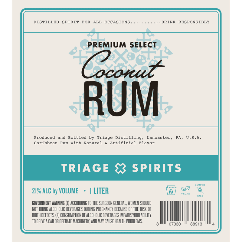 Coconut Rum label