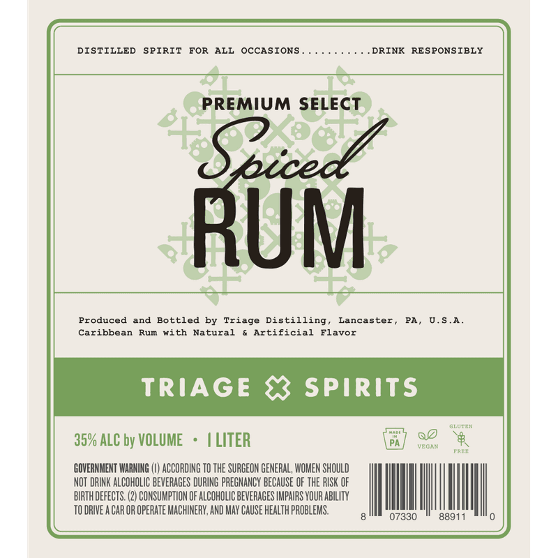 Spiced Rum label