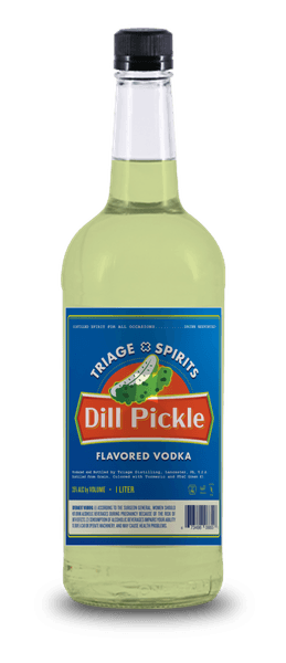 Dill Pickle Vodka bottle