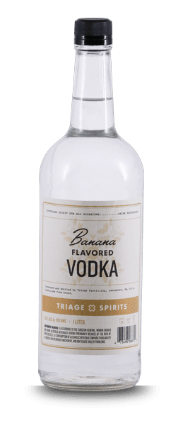 Banana Vodka bottle